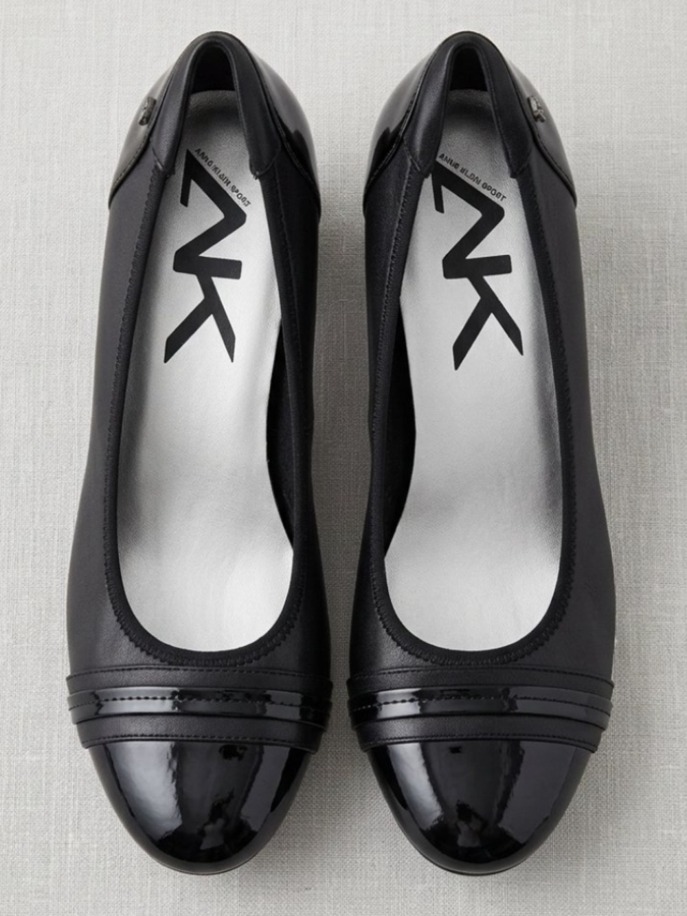 Anne Klein Sport Guardian Black Leather Block Heel Pumps - Size 9 (Brand New!)